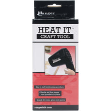 Load image into Gallery viewer, Ranger-Heat It Craft Tool. Gentle air flow keeps your powders in place! It is quiet ergonomic quick and safe! This tool is great for curing embossing powders, shrinking plastic and tubing quick drying inks, glues and paints. Available at Embellish Away located in Bowmanville Ontario Canada.
