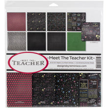 Cargar imagen en el visor de la galería, Reminisce - Collection Kit 12"X12" - Meet The Teacher. The perfect start to all your paper crafting projects! This package contains fourteen 12x12 inch double-sided sheets in seven different designs (two of each) and one 12x12 inch sticker sheet. Acid and lignin free. Made in USA. Available at Embellish Away  located in Bowmanville Ontario Canada.
