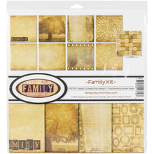 Cargar imagen en el visor de la galería, Reminisce - Collection Kit 12x12 - Family. This package includes 8 12x12/2 of each design and one 36 piece die cut Sticker Elements Sheet. Available at Embellish Away located in Bowmanville Ontario Canada.
