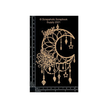 Load image into Gallery viewer, Scrapaholics - Laser Cut Chipboard - 1.8mm Thick - Moon Dream Catcher - 6.25"X4". Available at Embellish Away located in Bowmanville Ontario Canada.
