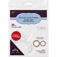 गैलरी व्यूवर में इमेज लोड करें, Scrapbook Adhesives - 3D Foam Circle Frames - Permanent - White
