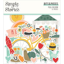Load image into Gallery viewer, Simple Stories - Bits &amp; Pieces Die-Cuts - 61/Pkg - Full Bloom. Available at Embellish Away located in Bowmanville Ontario Canada.
