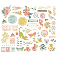 Load image into Gallery viewer, Simple Stories - Bits &amp; Pieces Die-Cuts - 67/Pkg - Wildflower. Die-Cuts are a great addition to scrapbook pages, greeting cards and more! The perfect embellishment for all your paper crafting needs! Available at Embellish Away located in Bowmanville Ontario Canada.
