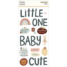 Cargar imagen en el visor de la galería, Simple Stories - Boho Baby - Foam Stickers - 35/Pkg. Available at Embellish Away located in Bowmanville Ontario Canada.
