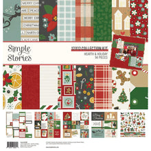 Load image into Gallery viewer, Simple Stories - Collection Kit 12"X12" - Hearth &amp; Holiday. 12 sheets of double-sided 12x12 Designer Cardstock including cut apart Journal, Tags and Element Sheets 12x12 Cardstock Sticker Sheet with 82 stickers; 94 pieces. Available at Embellish Away located in Bowmanville Ontario Canada

