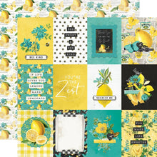 Load image into Gallery viewer, Simple Stories - Simple Vintage Lemon Twist - Double-Sided Cardstock 12"X12" - Singles. Each Sheet sold separately.  Available: Sweet Life, Squeeze The Day, Happy Thoughts, So Sweet, Bee Happy, Easy Peasy, Sunshine &amp; Lemonade, Fresh Squeezed, Journal Elements, 3"X4" Elements, 4"X4" Elements4"X4" Elements, 4"X6" Elements. Available at Embellish Away located in Bowmanville Ontario Canada.
