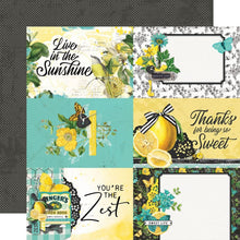 Load image into Gallery viewer, Simple Stories - Simple Vintage Lemon Twist - Double-Sided Cardstock 12"X12" - Singles. Each Sheet sold separately.  Available: Sweet Life, Squeeze The Day, Happy Thoughts, So Sweet, Bee Happy, Easy Peasy, Sunshine &amp; Lemonade, Fresh Squeezed, Journal Elements, 3"X4" Elements, 4"X4" Elements4"X4" Elements, 4"X6" Elements. Available at Embellish Away located in Bowmanville Ontario Canada.
