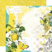 Load image into Gallery viewer, Simple Stories - Simple Vintage Lemon Twist - Double-Sided Cardstock 12"X12" - Singles. Each Sheet sold separately.  Available: Sweet Life, Squeeze The Day, Happy Thoughts, So Sweet, Bee Happy, Easy Peasy, Sunshine &amp; Lemonade, Fresh Squeezed, Journal Elements, 3"X4" Elements, 4"X4" Elements4"X4" Elements, 4"X6" Elements. Available at Embellish Away located in Bowmanville Ontario Canada.
