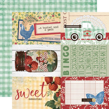 Load image into Gallery viewer, Simple Stories - Double-Sided Cardstock 12"X12" - Single Sheets - Simple Vintage Berry Fields. Start your project off right with the perfect paper for scrapbook pages, greeting cards, bookmarks, gift cards, mixed media and much more! Available at Embellish Away located in Bowmanville Ontario Canada. 4x6 Elements
