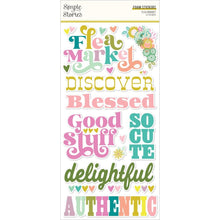 Load image into Gallery viewer, Simple Stories - Foam Stickers - 35/Pkg - Flea Market. If you want to add a bit of dimension to your projects these foam stickers will do the job. This package is sure to add the finishing touches to your projects. Available at Embellish Away located in Bowmanville Ontario Canada.
