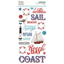 Charger l'image dans la galerie, Simple Stories - Foam Stickers - 49/Pkg - Vintage Seas. Available at Embellish Away located in Bowmanville Ontario Canada.

