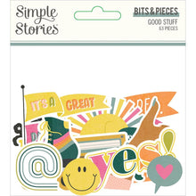Cargar imagen en el visor de la galería, Simple Stories - Good Stuff - Bits &amp; Pieces Die-Cuts - 63/Pkg. Die-Cuts are a great addition to scrapbook pages, greeting cards and more! The perfect embellishment for all your paper crafting needs! Package contains Simple Stories Bits &amp; Pieces, 63 coordinating die-cuts. Imported. Available at Embellish Away located in Bowmanville Ontario Canada.
