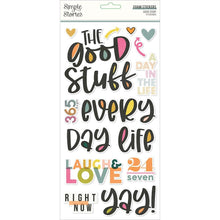 Load image into Gallery viewer, Simple Stories - Good Stuff - Foam Stickers - 29/Pkg. Add dimension and color to your paper crafts! This package contains Good Stuff Foam Stickers, 29 pieces. Imported. Available at Embellish Away located in Bowmanville Ontario Canada.
