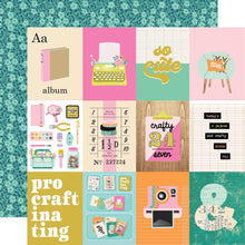 Cargar imagen en el visor de la galería, Simple Stories - Let's Get Crafty - Double-Sided Cardstock 12"X12" - 3x4 Elements. Available at Embellish Away located in Bowmanville Ontario Canada.
