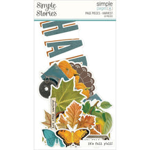 Load image into Gallery viewer, Simple Stories - Simple Pages Page Pieces - Harvest - Country Harvest. This package includes 10 Large Die Cut Cardstock Pieces. Made in USA. Available at Embellish Away located in Bowmanville Ontario Canada.
