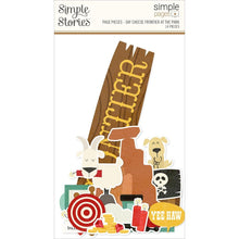Load image into Gallery viewer, Simple Stories - Simple Pages Page Pieces - Say Cheese Frontier At The Park. This package includes 14 Large Die Cut Cardstock Pieces. Made in USA. Available at Embellish Away located in Bowmanville Ontario Canada.
