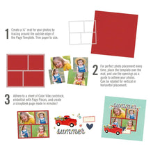 Load image into Gallery viewer, Simple Stories - Simple Pages Page Template - Design 11. Includes (1) 2-3x4 and 2-3x3 divided template. Available at Embellish Away located in Bowmanville Ontario Canada.
