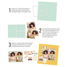 Cargar imagen en el visor de la galería, Simple Stories - Simple Pages Page Template - Design 2. Includes (1) 2-3"X4" &amp; 1-4"X6". Simple Pages Page Templates will be your new go-to tool for quick and easy scrapbooking. This reusable plastic template helps you design a layout in minutes. Available at Embellish Away located in Bowmanville Ontario Canada.
