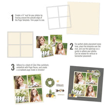 Charger l'image dans la galerie, Simple Stories - Simple Pages Page Template - Design 5. Includes (1) 4-4"X4". Simple Pages Page Templates will be your new go-to tool for quick and easy scrapbooking. This reusable plastic template helps you design a layout in minutes. Available at Embellish Away located in Bowmanville Ontario Canada.
