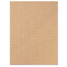 Load image into Gallery viewer, Sizzix - 3D Textured Impressions By Eileen Hull - Woven Leather. Show your artistic style using the Sizzix Woven Leather 3-D Textured Impressions Embossing Folder. Available at Embellish Away located in Bowmanville Ontario Canada.
