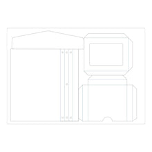 गैलरी व्यूवर में इमेज लोड करें, Sizzix - ScoreBoards Plus Die by Eileen Hull - Frame Pocket Journal. Make your very own journal with this Scoreboard Plus Die by Eileen Hull! This die cuts out everything you need and also scores the crease lines for easy folding and shaping! Available at Embellish Away located in Bowmanville Ontario Canada.
