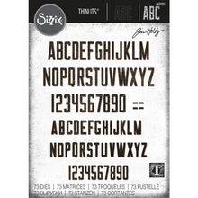 Charger l'image dans la galerie, Sizzix - Thinlits Dies By Tim Holtz - 73/Pkg - Alphanumeric Theory. Thinlit dies offer a variety of affordable solo options or multi die options. Available at Embellish Away located in Bowmanville Ontario Canada.
