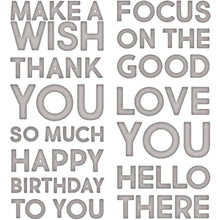 Load image into Gallery viewer, Sizzix - Thinlits Dies By Tim Holtz - Bold Text #1. Available at Embellish Away located in Bowmanville Ontario Canada.
