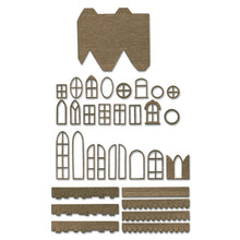 Charger l'image dans la galerie, Sizzix - Thinlits Dies By Tim Holtz - Village Collection. Create your own unique village scenes with this incredible collection by Tim Holtz! This 87 piece set has everything you could need to bring your village to life from grand churches and quirky manor houses as well as window frames and porches to add an extraordinary level of detail! Available at Embellish Away located in Bowmanville Ontario Canada.
