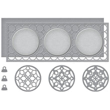 Cargar imagen en el visor de la galería, Spellbinders - Etched Dies - Circle Kaleidoscope Slimline. Available at Embellish Away located in Bowmanville Ontario Canada.
