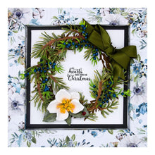 Charger l'image dans la galerie, Spellbinders - Etched Dies By Susan Tierney-Cockburn - Winter Evergreen Foliage - Winter Garden. The set of four thin metal cutting dies makes for a wonderful accent on any floral creation or cut many to create a wreath. So many design options! Available at Embellish Away located in Bowmanville Ontario Canada. Card design by Susan Tierney-Cockburn. 
