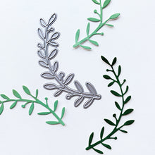 Load image into Gallery viewer, Catherine Pooler - Die - Sprig. Add a lovely, leafy sprig to your card project with our Sprig Die. Create to coordinate with the Wiser Stamp Set, this little branch die will work lovely as an addition to your next card. Available at Embellish Away located in Bowmanville Ontario Canada.
