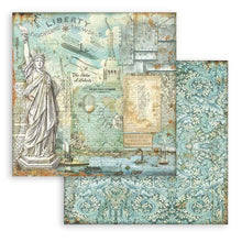Load image into Gallery viewer, Stamperia - Backgrounds Double-Sided Paper Pad 8"X8" - 10/Pkg - Sir Vagabond Aviator - 10 Designs/1 Each. Available at Embellish Away located in Bowmanville Ontario Canada.
