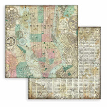 Load image into Gallery viewer, Stamperia - Backgrounds Double-Sided Paper Pad 8"X8" - 10/Pkg - Sir Vagabond Aviator - 10 Designs/1 Each. Available at Embellish Away located in Bowmanville Ontario Canada.
