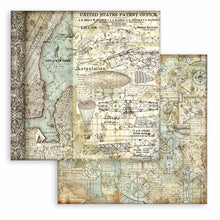 Load image into Gallery viewer, Stamperia - Backgrounds Double-Sided Paper Pad 8"X8" - 10/Pkg - Sir Vagabond Aviator - 10 Designs/1 Each. Available at Embellish Away located in Bowmanville Ontario Canada.
