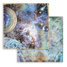 Load image into Gallery viewer, Stamperia - Backgrounds Double-Sided Paper Pad 8"X8" - 10/Pkg - Cosmos Infinity. This package includes 10 Designs/1 Each. Available at Embellish Away located in Bowmanville Ontario Canada.
