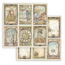 Load image into Gallery viewer, Stamperia - Double-Sided Paper Pad 8"X8" - 10/Pkg - Sir Vagabond Aviator - 10 Designs/1 Each. Available at Embellish Away located in Bowmanville Ontario Canada.
