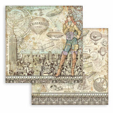 Load image into Gallery viewer, Stamperia - Double-Sided Paper Pad 8"X8" - 10/Pkg - Sir Vagabond Aviator - 10 Designs/1 Each. Available at Embellish Away located in Bowmanville Ontario Canada.
