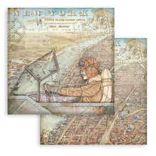 Load image into Gallery viewer, Stamperia - Double-Sided Paper Pad 8"X8" - 10/Pkg - Sir Vagabond Aviator - 10 Designs/1 Each. Available at Embellish Away located in Bowmanville Ontario Canada.
