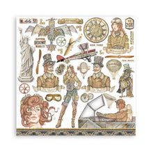 Load image into Gallery viewer, Stamperia - Double-Sided Paper Pad 8"X8" - 10/Pkg - Sir Vagabond Aviator - 10 Designs/1 Each. Available at Embellish Away located in Bowmanville Ontario Canada.
