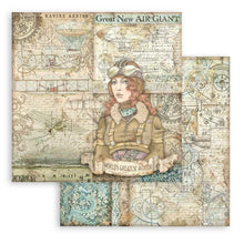 Load image into Gallery viewer, Stamperia - Double-Sided Paper Pad 8"X8" - 10/Pkg - Sir Vagabond Aviator - 10 Designs/1 Each. Available at Embellish Away located in Bowmanville Ontario Canada.
