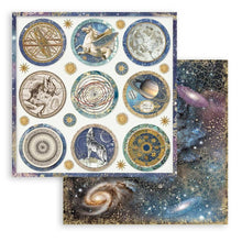 Load image into Gallery viewer, Stamperia - Double-Sided Paper Pad 8"X8" - 10/Pkg - Cosmos Infinity. This package includes 10 Designs/1 Each. Available at Embellish Away located in Bowmanville Ontario Canada.

