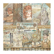 Load image into Gallery viewer, Stamperia - Double-Sided Paper Pad 8"X8" - 10/Pkg - Sir Vagabond Aviator - 10 Designs/1 Each. Available at Embellish Away located in Bowmanville Ontario Canada.
