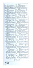 Charger l'image dans la galerie, Starform - Deco Stickers - Merry Christmas. Merry Christmas sayings with small stars and bells. Choose from a variety of colours. Each sold separately.  Available: Gold, Glitter Gold, Holographic Gold, Holographic Red, Holographic Silver, Silver, Transparent Gold, Transparent Glitter Gold, Transparent Glitter Silver, Transparent Silver. Available at Embellish Away located in Bowmanville Ontario Canada.
