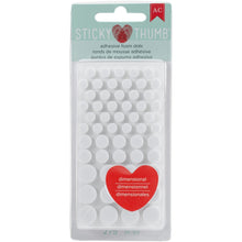 गैलरी व्यूवर में इमेज लोड करें, Sticky Thumb - Dimensional Adhesive Foam - 275/Pkg - White Dots - Assorted Sizes. This package contains American Crafts-Sticky Thumb Dimensional Adhesive Foam: Dots, 275 dimensional adhesive foam in assorted sizes on four 4x2 inch backing sheets. Available at Embellish Away located in Bowmanville Ontario Canada.
