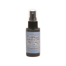 Load image into Gallery viewer, Tim Holtz - Distress Spray - Stain. Spray directly on porous surfaces a quick, easy ink coverage. Mist with water to blend color and get mottled effects. This package contains one 1.9oz. Comes in a variety of colors. Available at Embellish Away located in Bowmanville Ontario Canada. Stormy Sky
