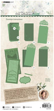 Cargar imagen en el visor de la galería, Studio Light - Jenine's Mindful Art Collection - Die Slimline - Envelope Essentials - NR.97. Create your own slimline envelope with this die. It is perfect for adding notes to your cards, scrapbook layouts or journal pages. This die will give you the perfect shape, and scored edges for folding so you get the perfect envelope shape every time.  Size: 4.7 x 8.9 inches. Available at Embellish Away located in Bowmanville Ontario Canada.
