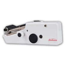 Charger l'image dans la galerie, Sunbeam - Cordless Handheld Sewing Machine - White. A portable and powerful handheld sewing machine perfect for sewing quick fixes. Battery-powered, making it ideal for both travel and home. Available at Embellish Away located in Bowmanville Ontario Canada.
