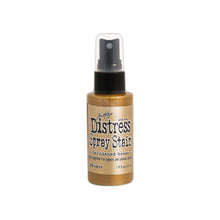 Load image into Gallery viewer, Tim Holtz - Distress Spray - Stain. Spray directly on porous surfaces a quick, easy ink coverage. Mist with water to blend color and get mottled effects. This package contains one 1.9oz. Comes in a variety of colors. Available at Embellish Away located in Bowmanville Ontario Canada. Tarnished Brass

