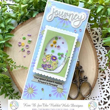 Cargar imagen en el visor de la galería, The Rabbit Hole Designs - 6x6 Stencil - Build your Garden. The Rabbit Hole Designs is proud to bring you our Made in the U.S.A 6x6 Stencils that will soon become an essential in your paper crafting and mixed media projects. You can paint, spray, mist, spritz, airbrush, sponge, doodle, mask, and so more! Try them out on card stock, canvas, cork, chipboard, acetate, and fabric. You are only limited by your imagination. Available at Embellish Away located in Bowmanville Ontario Canada. Card design by Kim B.
