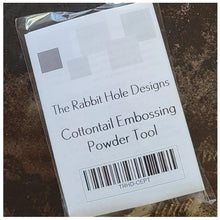 Charger l'image dans la galerie, The Rabbit Hole Designs - Cottontail Embossing Powder Tool. The Rabbit Hole Designs “Cottontail Embossing Tool”, was designed to combat and help eliminate all the failings of the current methods available to crafters now. Available at Embellish Away located in Bowmanville Ontario Canada.
